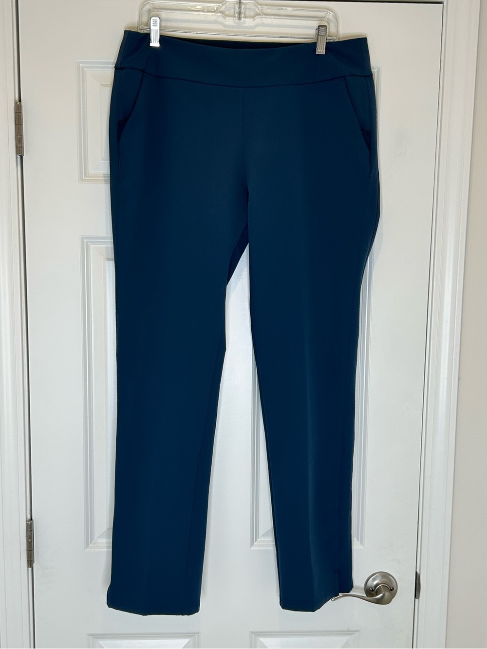 Adidas Athleisure Pants Golf Casual Pull-on women's L Blue